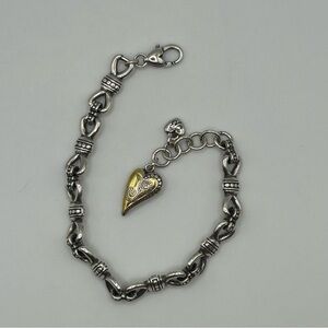 Brighton Heart Charm Infinity Link Bracelet